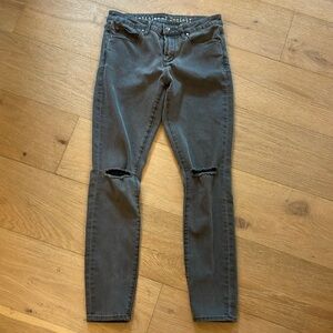 Articles of society distressed grey jeans.